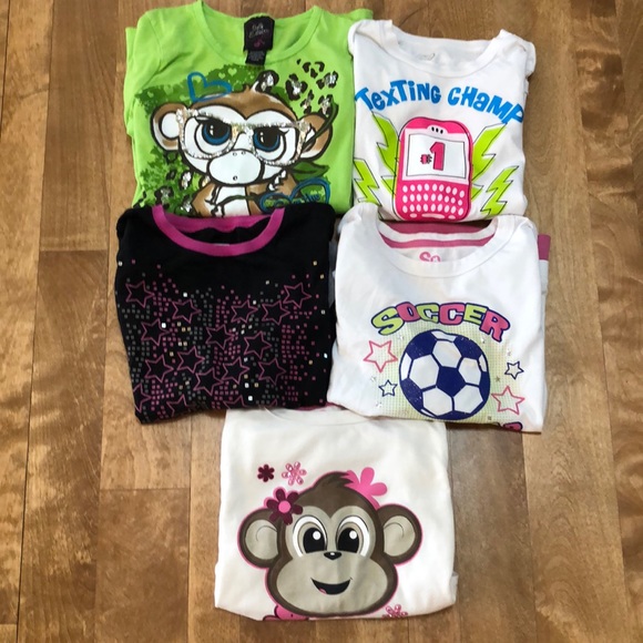 various Other - 5 girls long sleeve shirts size 12